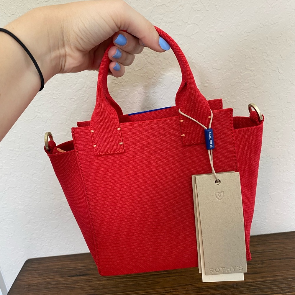 Rothys The Mini Handbag Candy Apple Red